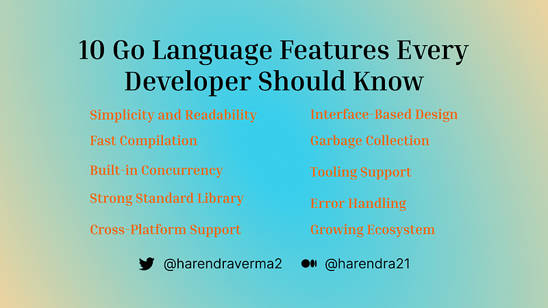 10 Go Language Features Every Developer Should Know 