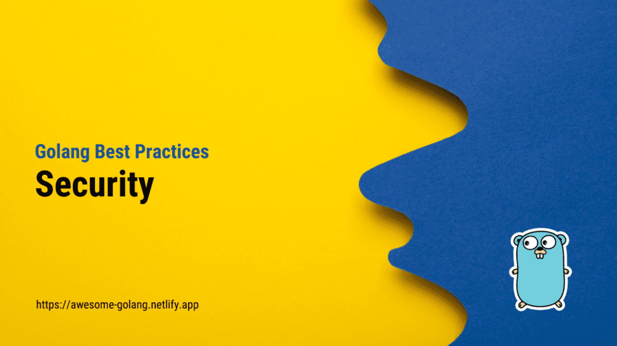 Security Best Practices for Go Applications