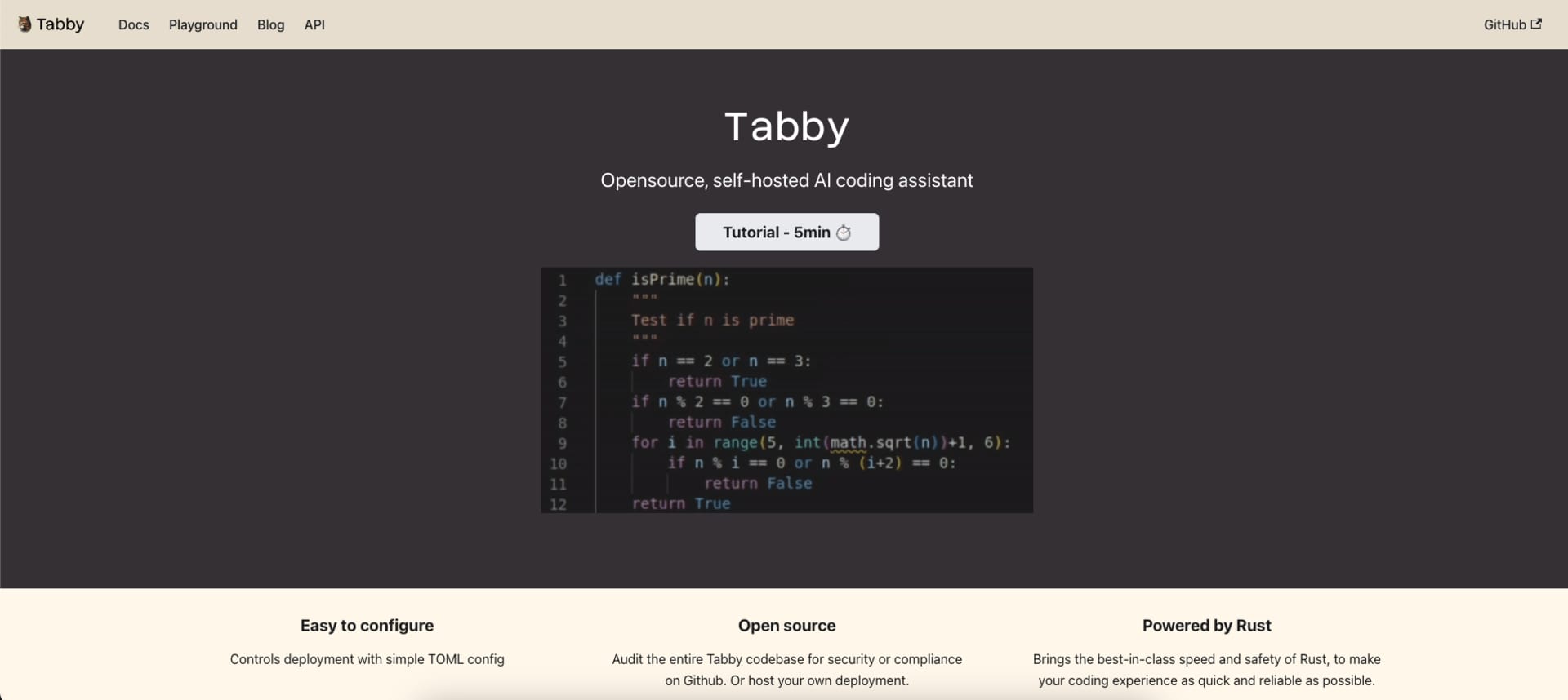 Tabby – Free And Opensource Copilot Alternative