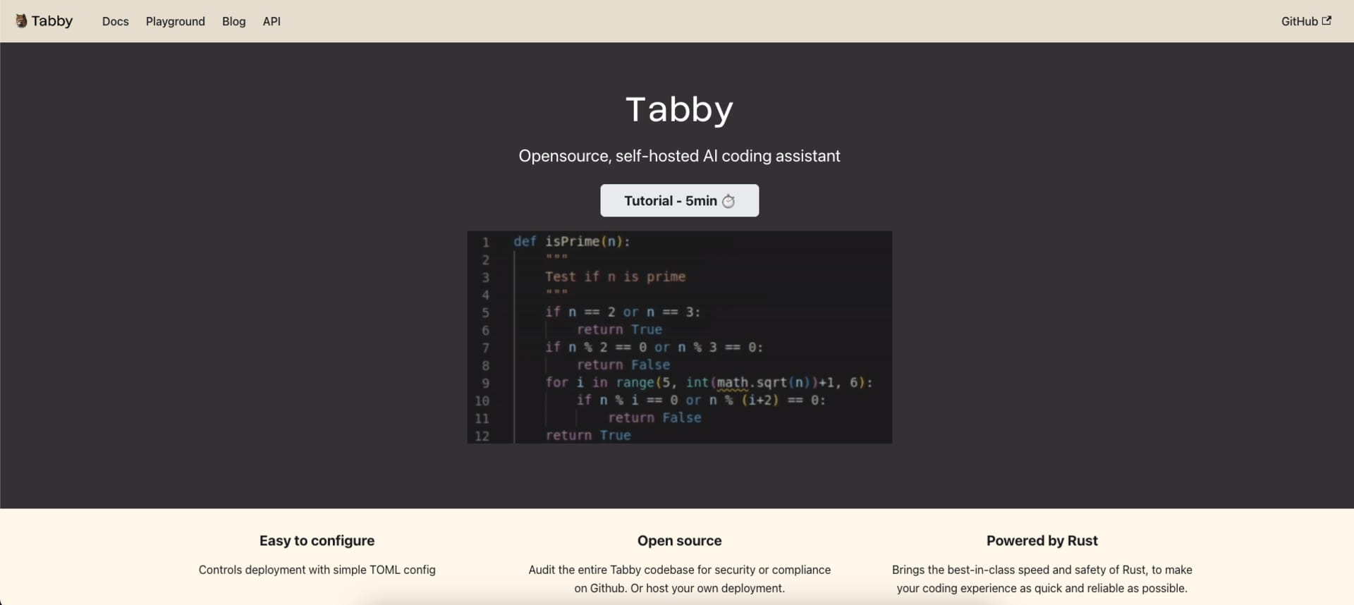 Tabby - Free And Opensource Copilot Alternative