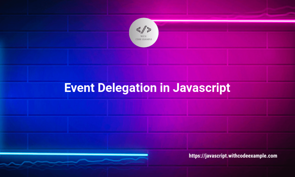 Event Delegation In Javascript Image